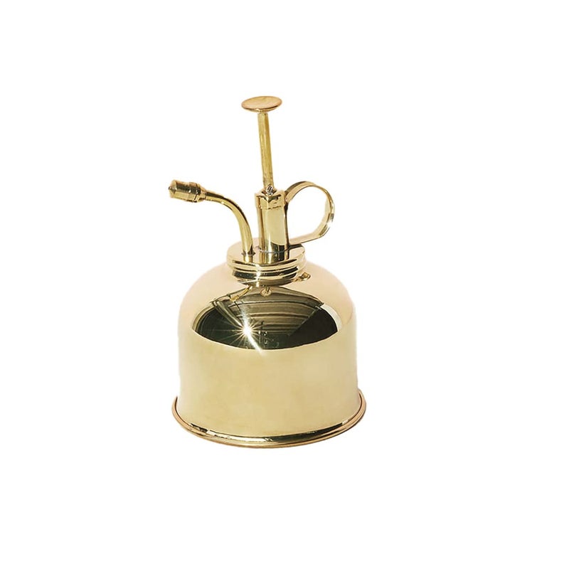 Modern Sprout Plant Mister, 8 oz Indoor Watering Can, Aesthetic Plant Sprayer & Water Mister Spray Bottle, Garden Watering Can for Seed Starting, Vintage-Inspired Gift for Green Lovers - Brass - Image 1